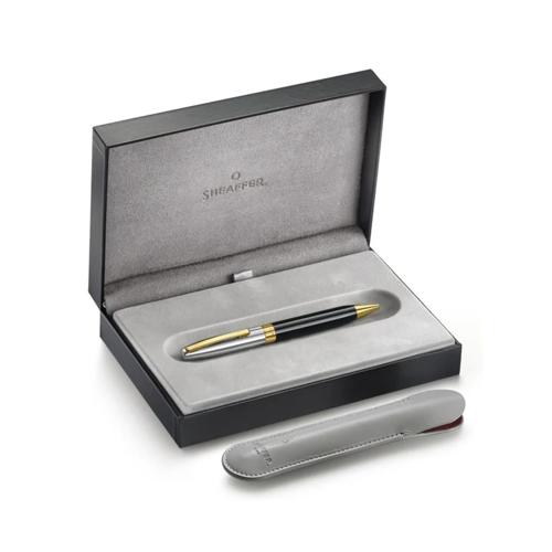 Sheaffer Legacy Ballpoint Pen Black Chrome 14K Gold Trim
