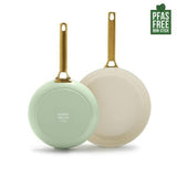 GreenPan Padova 2 Piece PFAS Free Frypan 26/30cm Mint