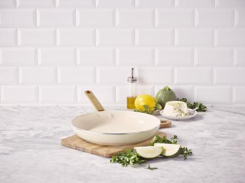 GreenPan Padova PFAS Free 28cm Open Frypan Cream