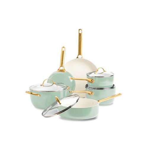 GreenPan Padova 6 (10) Piece PFAS Free Cookset Mint Green