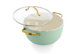 GreenPan Padova 6 (10) Piece PFAS Free Cookset Mint Green