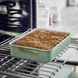 GreenPan Rectangular Cake/Roast Pan w Handles 30.2cm x 25.2cm - PFAS Free