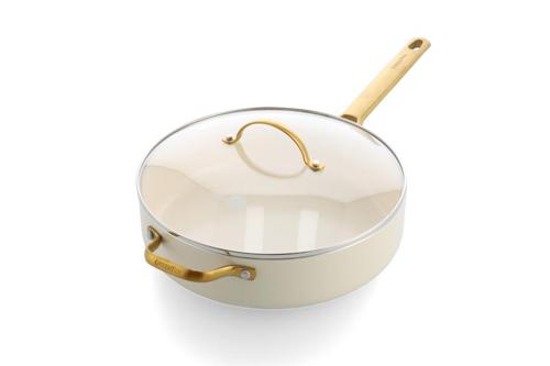 GreenPan Padova PFAS Free Saute Pan 28cm/3.6L Cream