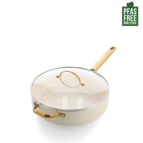 GreenPan Padova PFAS Free Saute Pan 28cm/3.6L Cream