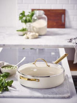 GreenPan Padova PFAS Free Saute Pan 28cm/3.6L Cream