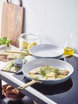 GreenPan Padova 2 Piece PFAS Free Frypan set 26/30cm Smokey Blue