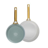 GreenPan Padova 2 Piece PFAS Free Frypan set 26/30cm Smokey Blue