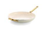 GreenPan Padova PFAS Free Frypan 32cm with Helper Handle Cream
