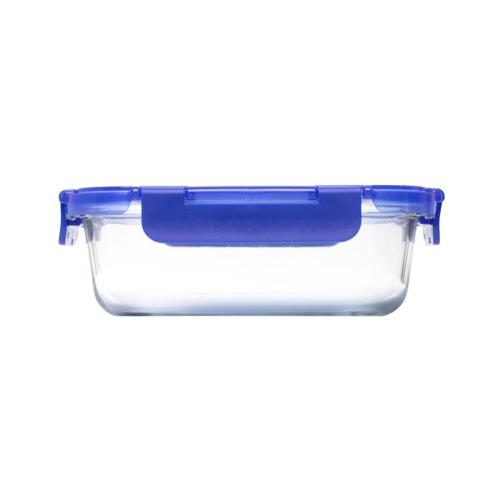 Pyrex Lock N Store Rectangle Container with Blue Lid  640ml