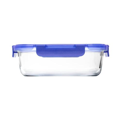 Pyrex Lock N Store Rectangle Container with Blue Lid  1.05L