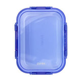 Pyrex Lock N Store Rectangle Container with Blue Lid  1.05L