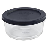 Pyrex Simply Store 2 Cup Round Blue Lid