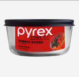 Pyrex Simply Store 2 Cup Round Blue Lid