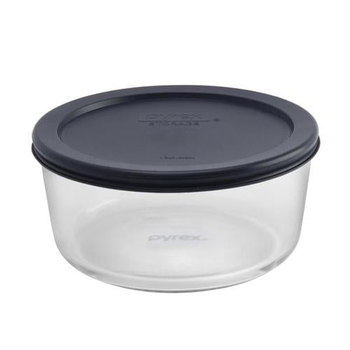 Pyrex Simply Store 4 Cup Round Blue Lid