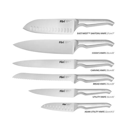 Furi Magnetic Hexagonal Knife Block Set 7 Piece