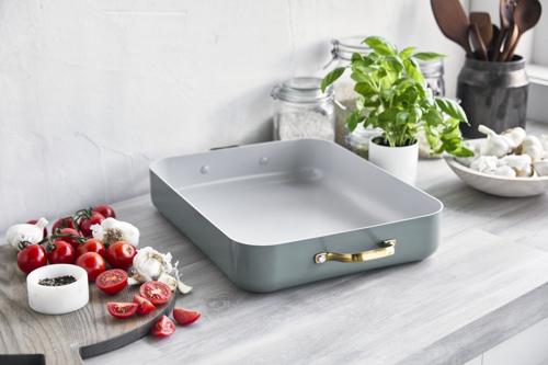 GreenPan Padova Smokey Blue PFAS Free Roasting Pan