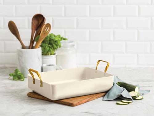 GreenPan Padova Cream PFAS Free Roasting Pan