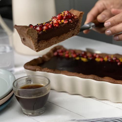 Emile Henry Slim Rectangular Tart Dish - Clay