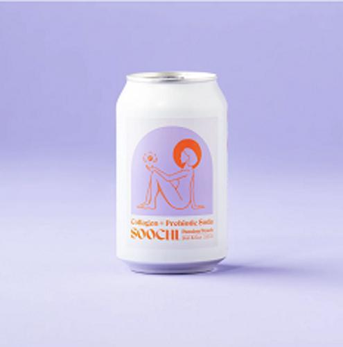 Drink Soda Collagen + Prebio-Passion Peach 330ml Pack of 20 - Soochi