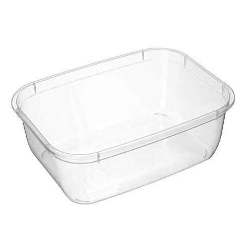 Food Containers Storage Rectangle Clear 1000ml Pack of 25 - Bonson