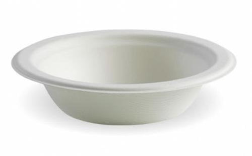 Bowls Biocane White 12oz 390M Pack of 125 - Biopak