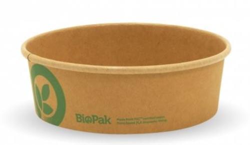 Bowls Single Wall Kraft 500ml Small Pack of 50 - Biopak