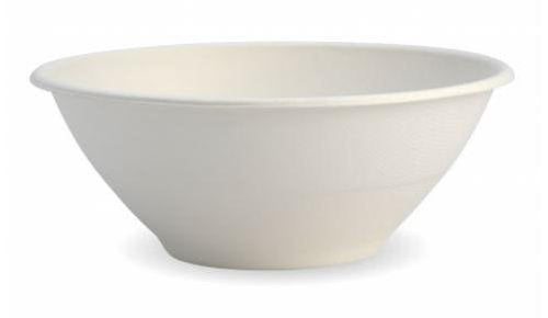 Bowls Biocane White 40oz Pack of 50 - Biopak