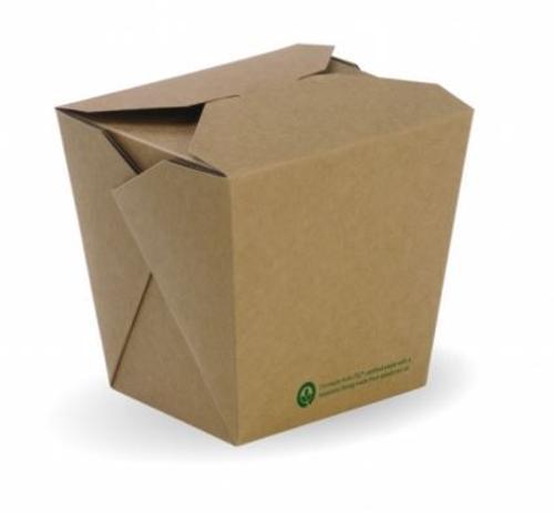 Boxes Noodle 80x68x100mm Kraft 26oz Pack of 50 - Biopak