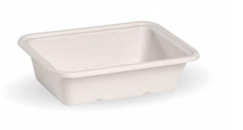 Bases Takeaway White 600ml Pack of 125 - Biopak