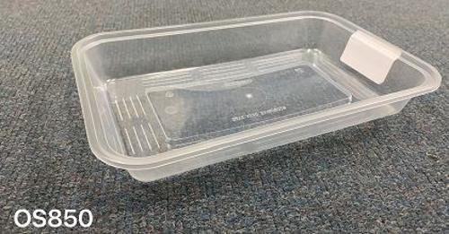 Food Containers PP Wide Rectangle Clear 850ml Pack of 300 - Osp