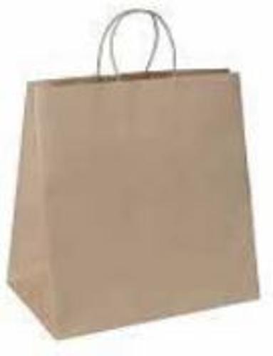 Bags W/Twist Handle 320x175x330mm Med Kraft Pack of 250 - Biopak