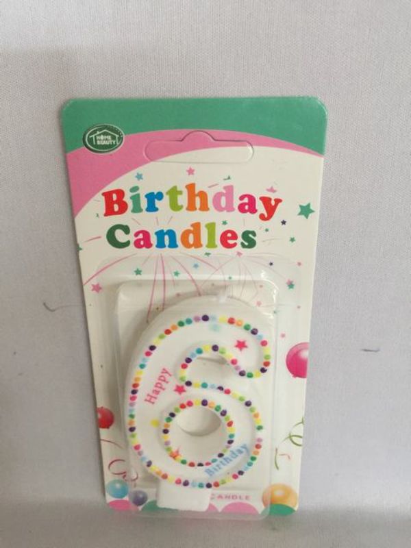 Set of 12 vibrant birthday candles, perfect for adding charm to cakes and desserts at any celebration.