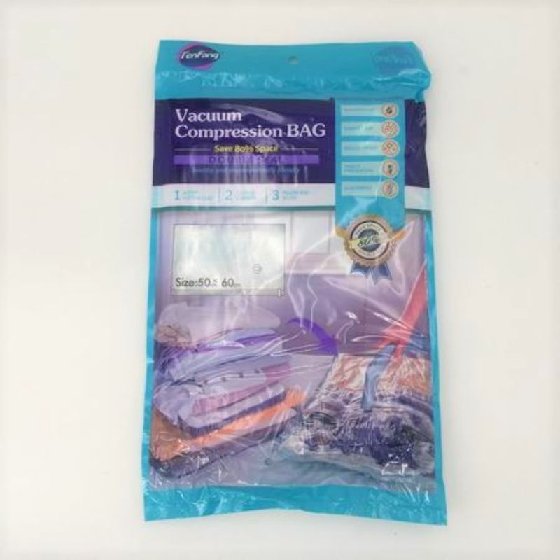 Vacuum Compression Bags set of 12, 50 x 60cm, durable storage solution for clothes, bedding, and organizing space efficiently.