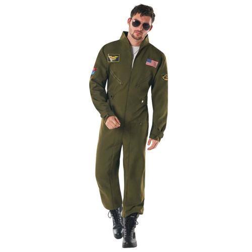 Costume Aviator Jumpsuit Men's Large