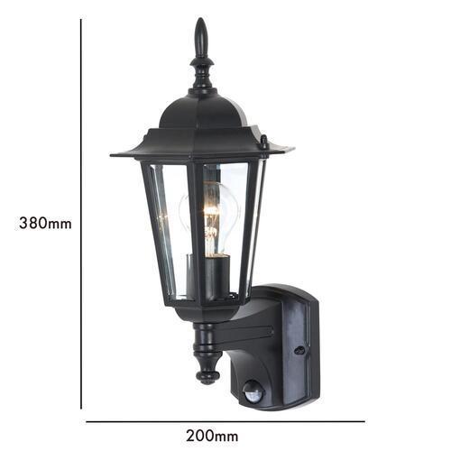 Mercator Tilbury Sensor Security Wall Bracket 60 Watt Black