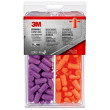 3M Disposable Earplugs Orange And Purple Pack of 80