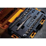DeWALT 1/4 & 3/8 Drive Metric/SAE Socket Set 34 Piece