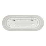 ELHO Greenville Plastic Trough With Saucer White 50cm