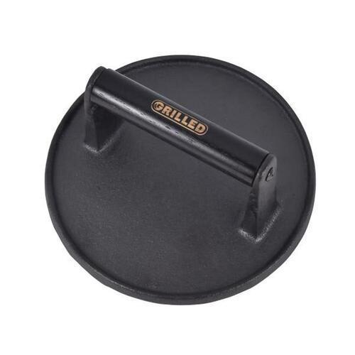 Grilled Cast Iron Burger Press