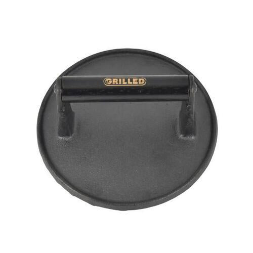 Grilled Cast Iron Burger Press