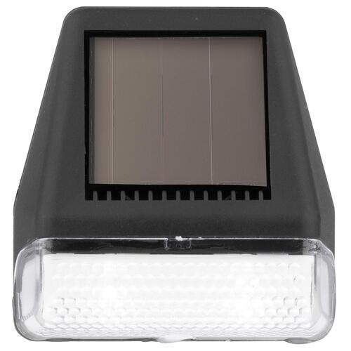 Nouveau Solar Powered Outdoor Wall Light 75mm 72mm 41mm Black