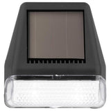 Nouveau Solar Powered Outdoor Wall Light 75mm 72mm 41mm Black