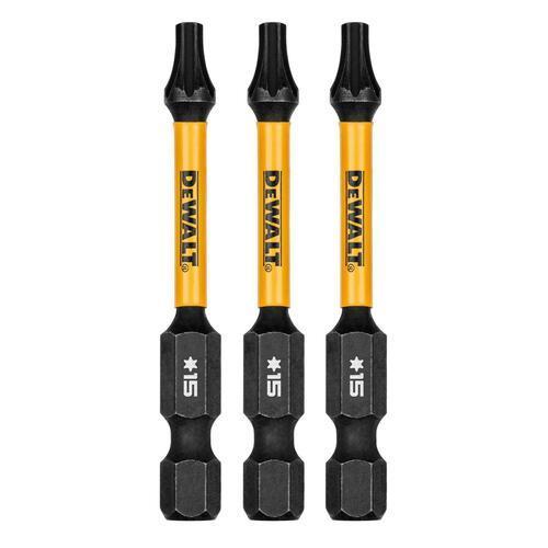 DeWALT FLEXTORQ T10 Impact Screwdriving Bits 57mm Pack of 3