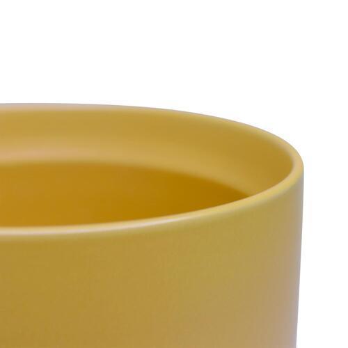Bloom Indoor Adelle Pot And Saucer 6cm Mustard