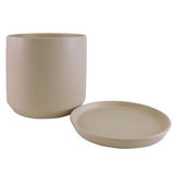 Bloom Indoor Adelle Pot And Saucer 12cm Taupe