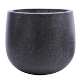 STONELEIGH & ROBERSON Tulip Round Terrazzo Pot L Black