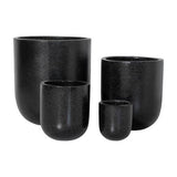 STONELEIGH & ROBERSON Egg Terrazzo Pot M Black