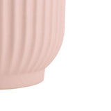 Bloom Ribbed Ceramic Maya Indoor Pot 16cm Sandy Pink