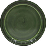 Gardeners Edge Glazed Round Saucer 22cm Forest Green