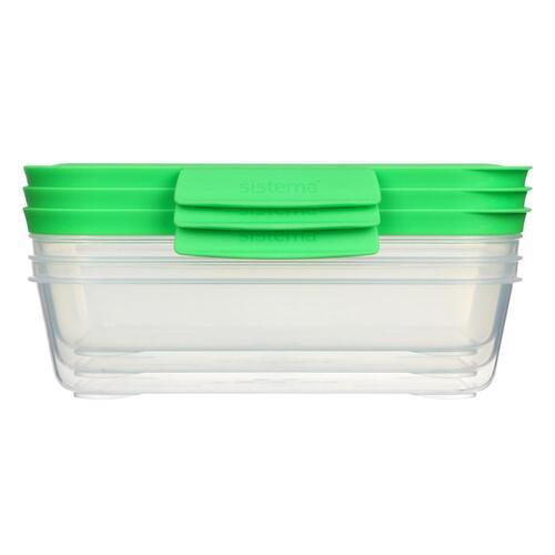 Sistema Nest It Nest It Meal Prep 1L 3 Pack